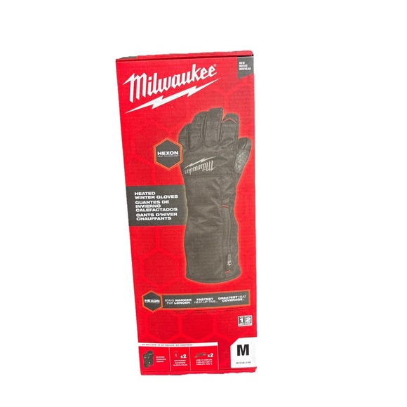 Milwaukee Other - Milwaukee M700B-21 Heated Winter Gloves Kit HEXON Heat Technology SIZE M